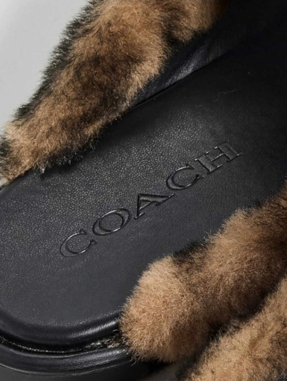 Tax Freee FLASH SALE- NWT- Coach Signature Shearling Slippers (No Box) - Picture 3 of 7